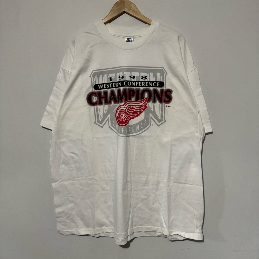 Vintage Detroit Red Wings T-Shirt / 1998 / Western Conference Champions / NHL
